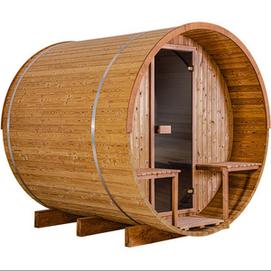 wood barrel sauna sauna stove wood burning outdoor panoramic sauna