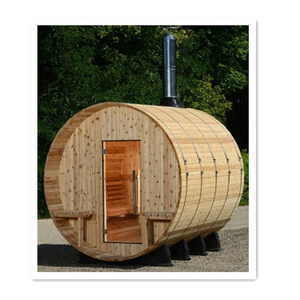 1800*1800mm sauna barrel with porch 4 persons sauna bath wooden room panoramic view barrel sauna