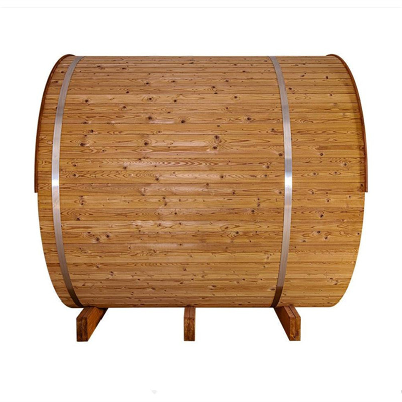 1800*1800mm sauna barrel with porch 4 persons sauna bath wooden room panoramic view barrel sauna