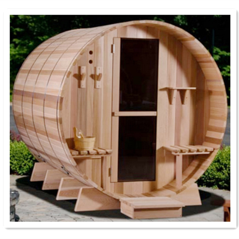 wood barrel sauna sauna stove wood burning outdoor panoramic sauna