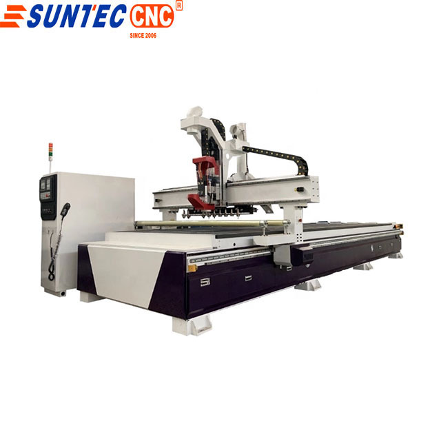 Fast speed 3 axis cnc  ATC  wood cnc router ST2060   automatic tool changer 12 piece  for 3d carving  cnc for wood door  cabinet