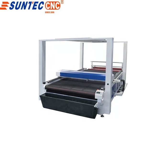 Textile fabric  garments cloth cutting  automatic feeding  level device  CO2 laser cutting machine  with CCD  ST2020