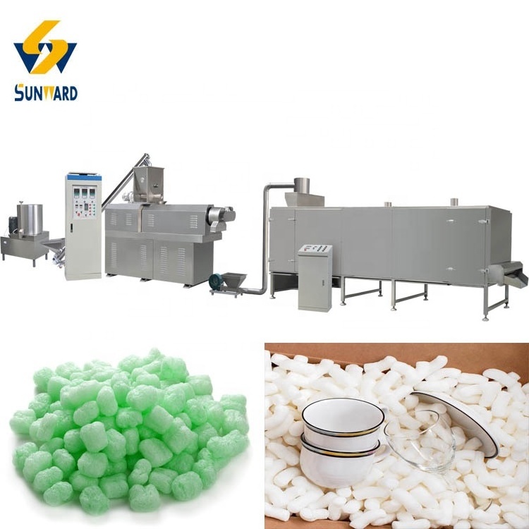 Biodegradable Packing Peanuts Produce Machines Equipment Packaging Filler Cushioning Material Producing Line Plant