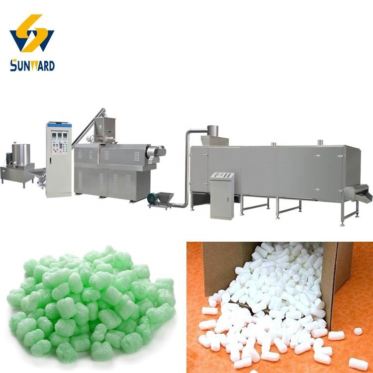 Biodegradable packing foam peanuts production line packing starch material extruder machine