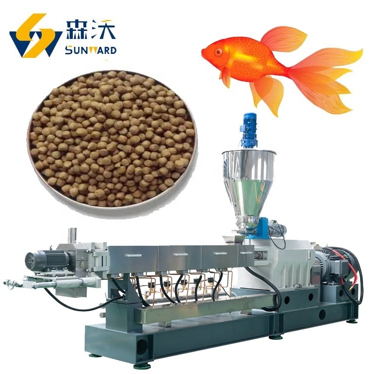 2024 2024 Sunward High automatic 2-2.5 TON/H  fish flake food machine floating fish feed pellet processing line