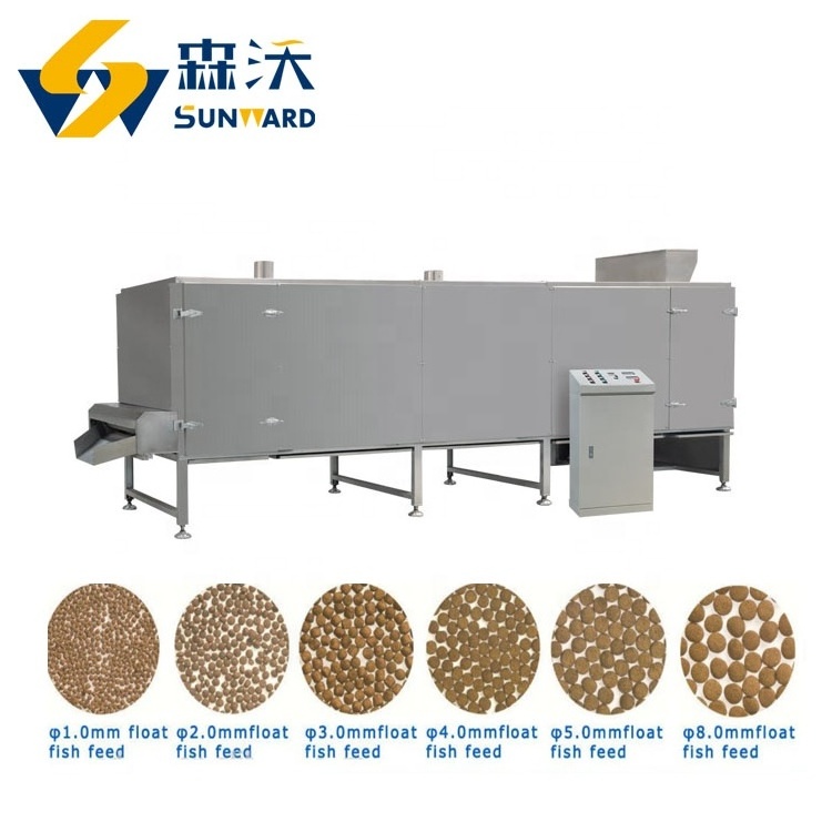 2024 2024 Sunward High automatic 2-2.5 TON/H  fish flake food machine floating fish feed pellet processing line