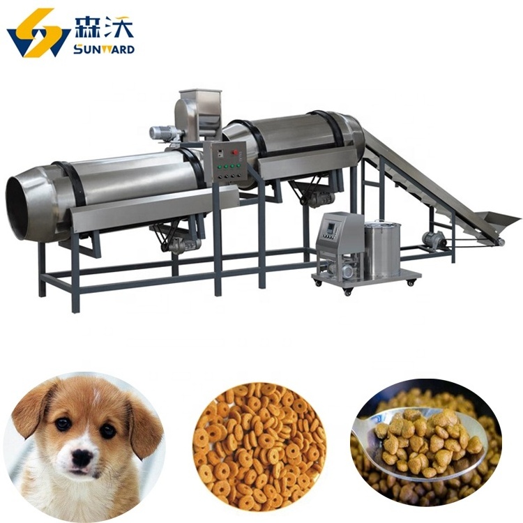 Full automatic big capacity 2 ton/h pet food makers dog food manufacturing machine pet food production line