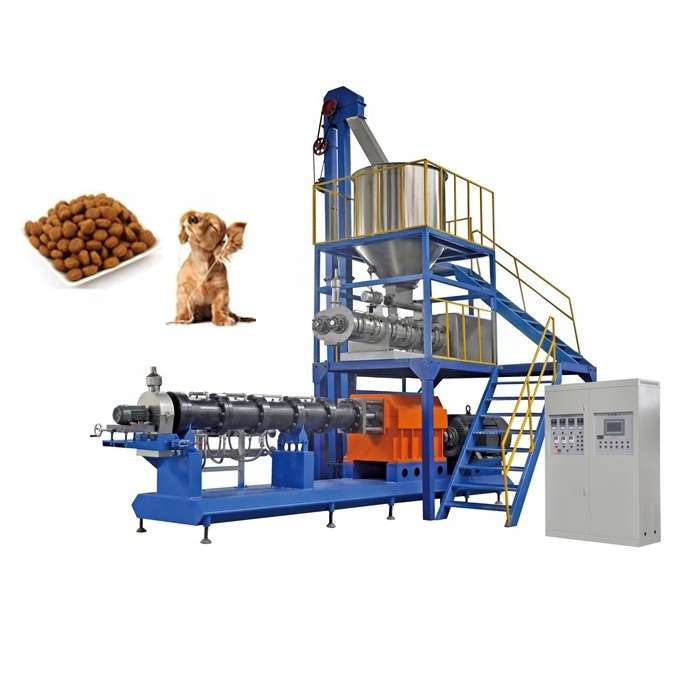 Full automatic big capacity 2 ton/h pet food makers dog food manufacturing machine pet food production line