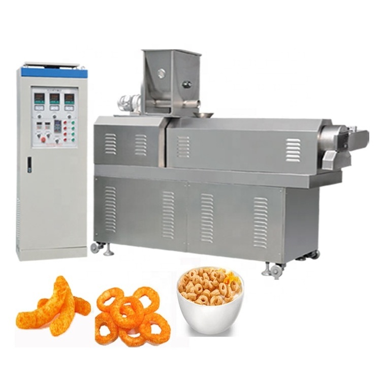 China extruded snack production line extruded snacks production line chips snack food machine  tortilla making machine