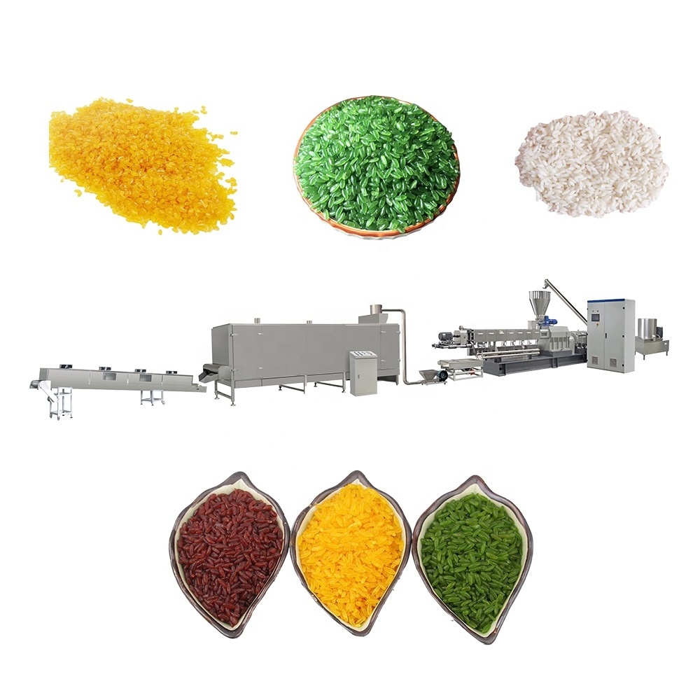 Factory Supply High Capacity Automatic Artificial Rice Making Machine Processing Line