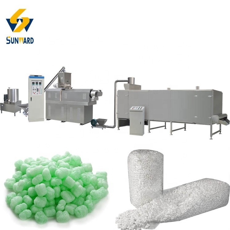 Biodegradable Corn Starch Packing Peanuts Produce Machines Equipment Packaging Stuffing Material Producing Line Plant