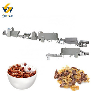 Sunward Jinan Ready to ship Corn Flakes Making Machine automatic instant rice flakes production line with 150kg/h