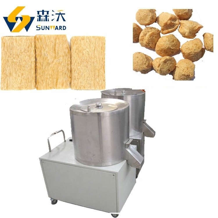 popular Sunward 500 kg/h Large output Stainless steel tsp fertilizer tvp extruder soya chunks making machine