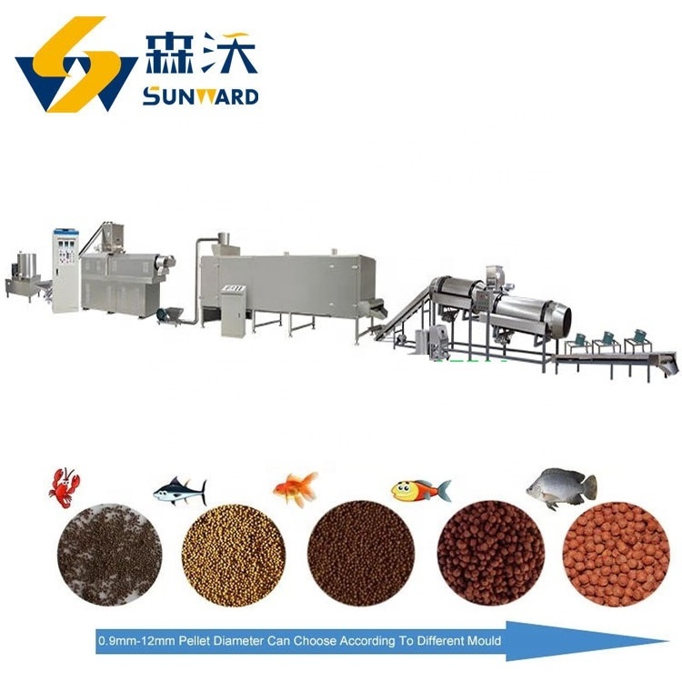 2025 Floating fish food pellet machine / animal feed processing machine /animal feed processing plant