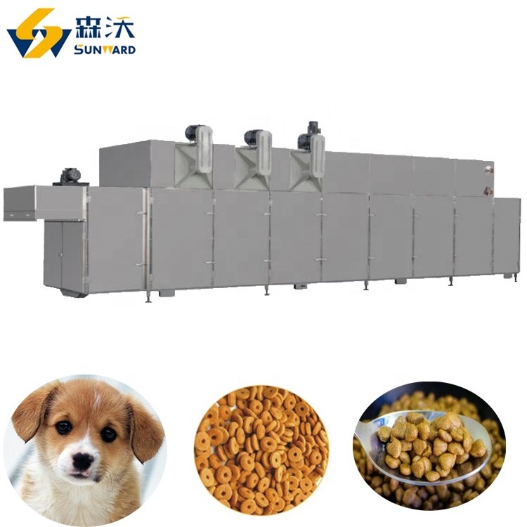 Full automatic big capacity 2 ton/h pet food makers dog food manufacturing machine pet food production line