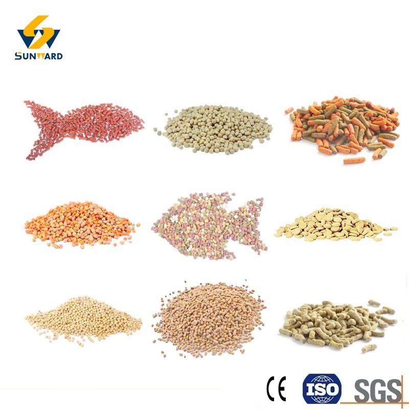 Industrial-scale fish feed production line machinery grinder mixer extruder dryer and bagger