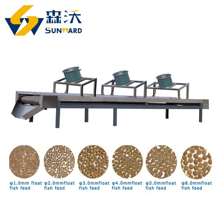 2024 2024 Sunward High automatic 2-2.5 TON/H  fish flake food machine floating fish feed pellet processing line