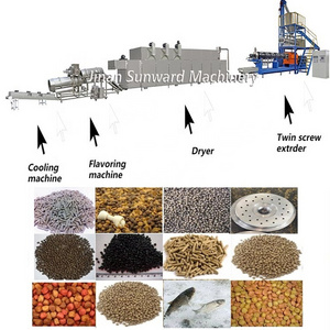 Fish Feed Granule Producing Machinery Plant Carp Fish Food Produce Line Machines Equipment