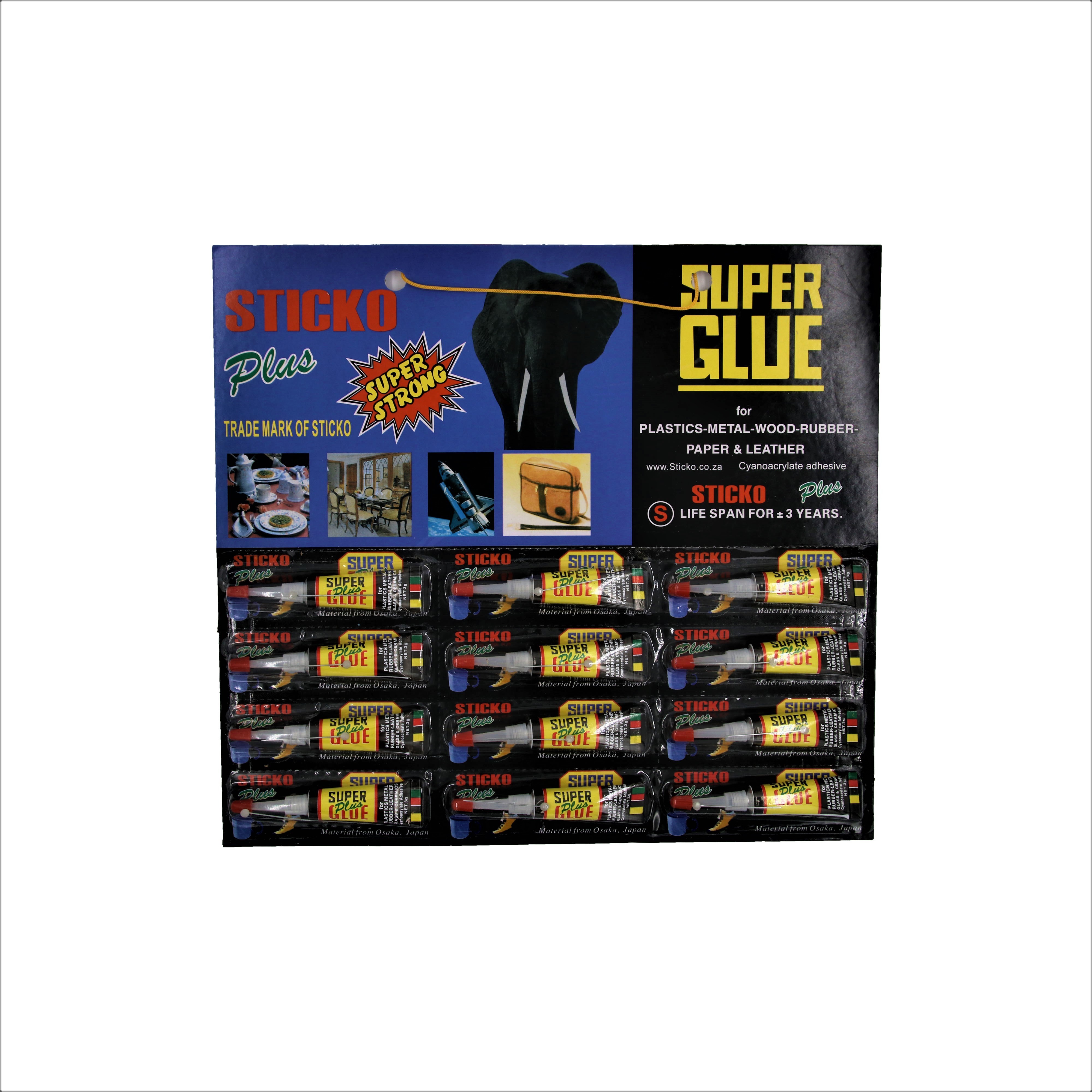 Multifunctional 502 super glue 3g for metal plastic wood