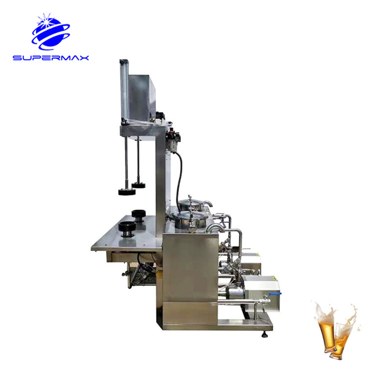 Two Stations Beer Keg Filling Machine 2-head Keg Filler For Beer Brewery Equipment Filling System Beer Keg