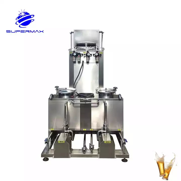 Two Stations Beer Keg Filling Machine 2-head Keg Filler For Beer Brewery Equipment Filling System Beer Keg