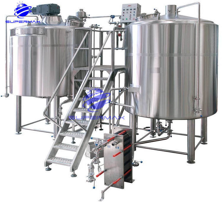 10BBL Direct Fired Steam Electric Heating Brewhouse Malting Plant Beer Brewing System