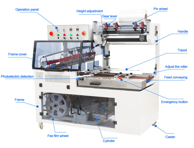 Automatic Shrink Packing Wrapper Machine Small Box L Bar Shrink Wrapping Machine  For Books