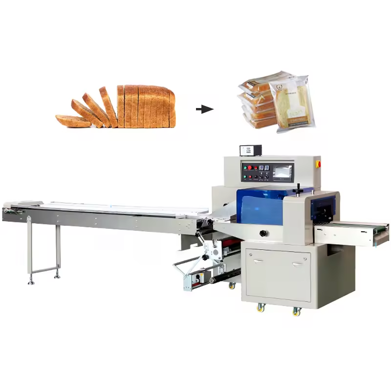 Candy Food Biscuit Vegetable Bread Flow Packing Machine/Horizontal Pillow Packing Machine