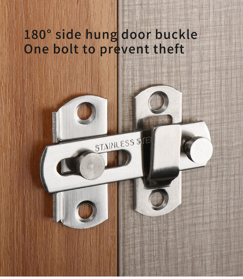 2024 Jinnate Door Latch Bolt Sliding Door Gate Latch Flip Safety Door Latch