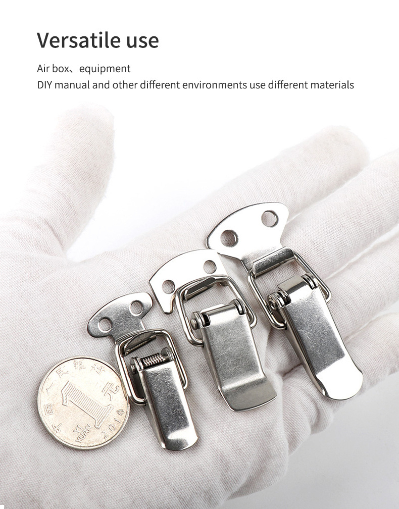 Draw Latch / Nickel Plated Butterfly Toggle Latch / Plane Shaped Latch stainless steel tiny spring toolbox toggle latch lock