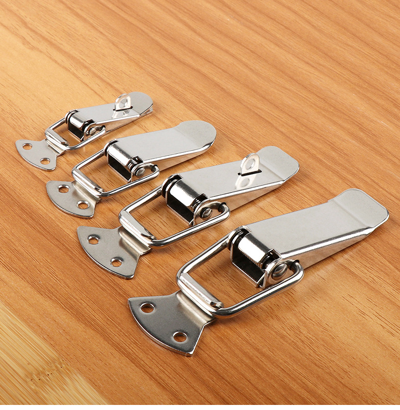 Draw Latch / Nickel Plated Butterfly Toggle Latch / Plane Shaped Latch stainless steel tiny spring toolbox toggle latch lock