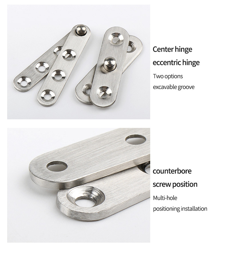 2024 Jinnate 360 Degree Hinge Hidden Revolving Furniture Pivot Door Hinges Heaven And Earth Hinge