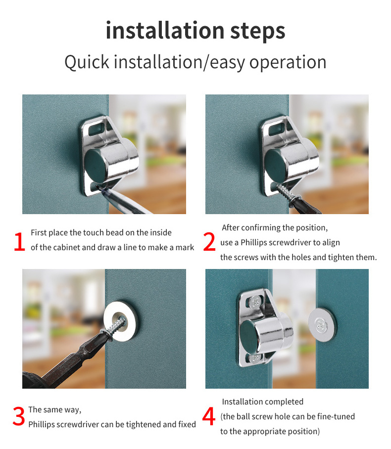 Single Head Magnetic Suction Hardware Cabinet Door Magnetic Catch Bbq Door Handle And Magnetic Closures