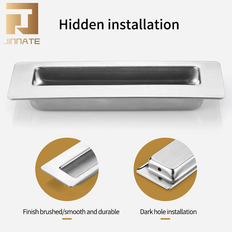 Modern Zinc Furniture Handle Recessed Handle Furniture Hardware Concealed Recess Invisible Cabinet Handle