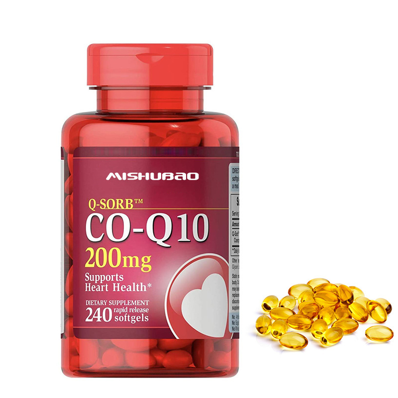 OEM Odm co-enzyme q10 and natural vitamine e softgel health care co q10 softgel with private label