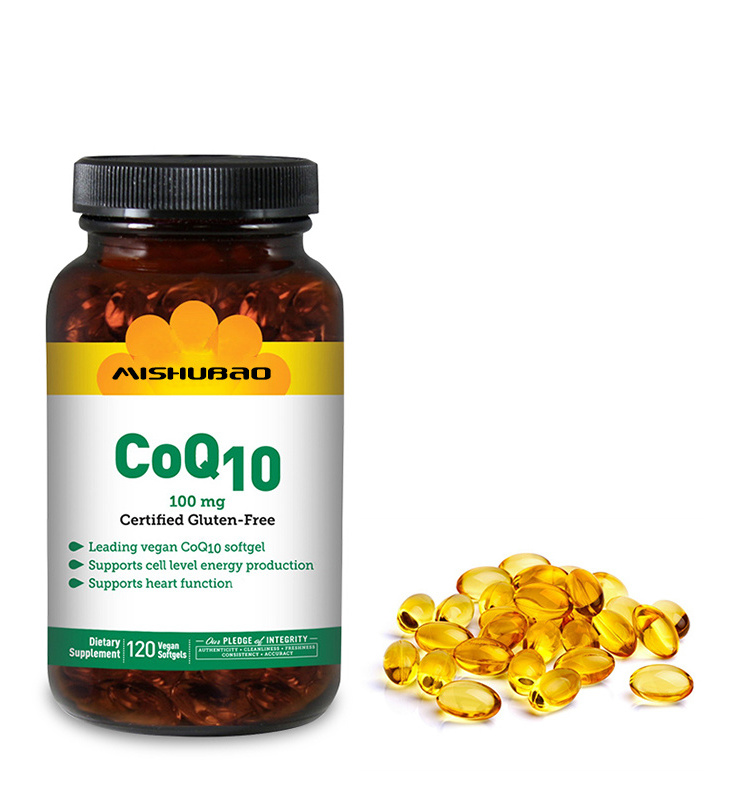 OEM Odm co-enzyme q10 and natural vitamine e softgel health care co q10 softgel with private label