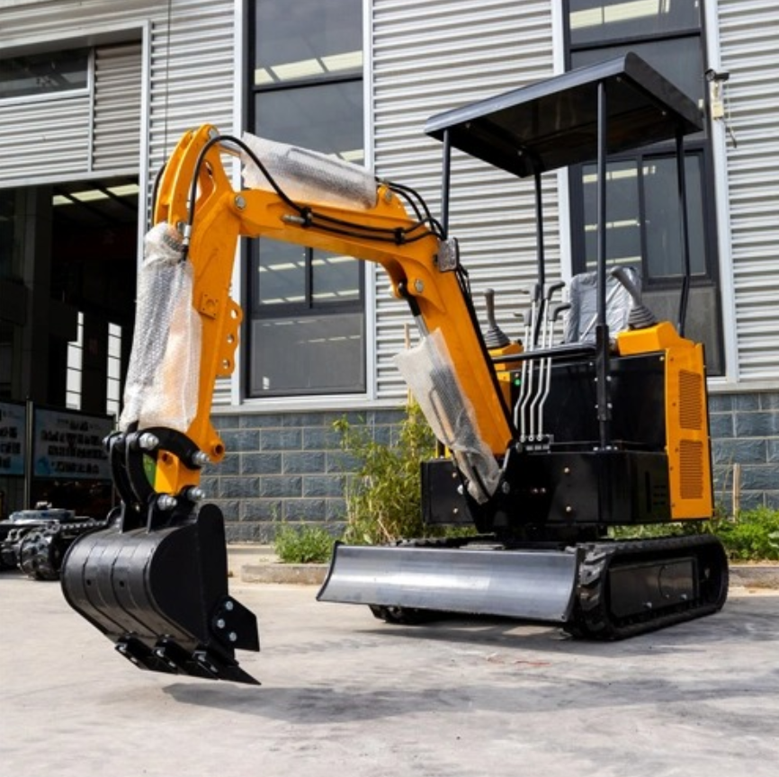 TX-15 Mini Hydraulic Crawler Small Size 1.5 ton Wheel Construction Backhoe Garden Household Farm Greenhouse Excavator