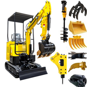 TX-15 Mini Hydraulic Crawler Small Size 1.5 ton Wheel Construction Backhoe Garden Household Farm Greenhouse Excavator