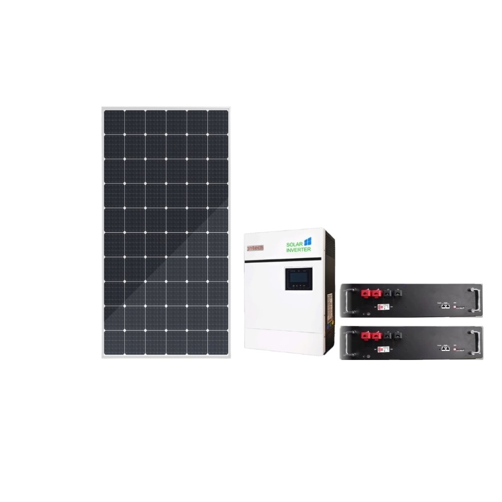 JNTECH off grid solar kit with 5000 watt inverter 330w 450w 540w solar panel + solar inverter+battery