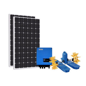 Solar Paddlewheel Aerator 2.2kw Fish Pond Solar Powered Impeller Paddle Wheel Aerat Environmental friendly 550w 750w 1.1kw 2.2kw