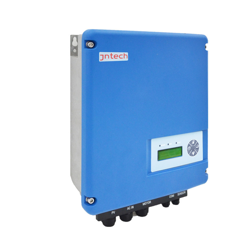 JNTECH Hybrid AC and Solar Input 7.5kW 3 phase solar pump inverter for solar irrigation