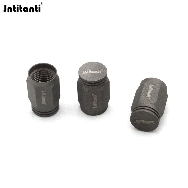 Jntitanti high quality Custom color Gr.5 titanium wheel valve stem caps