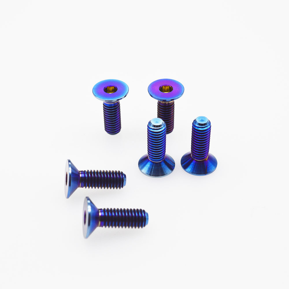 HOT Sale Countersunk Gr.5 Titanium Alloy Ti-6Al-4V Bolt M5*15mm for Auto Steering Wheel Modification