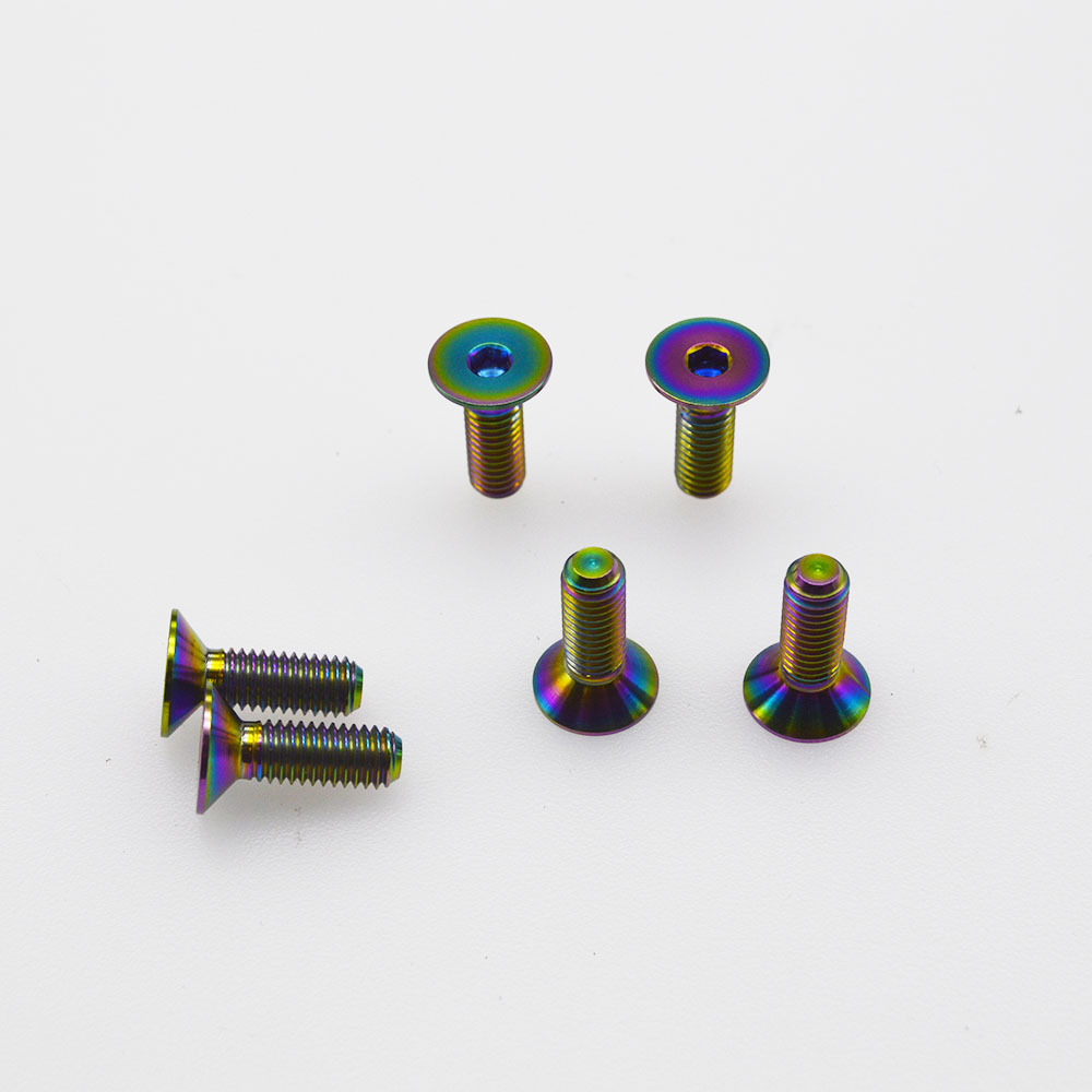 HOT Sale Countersunk Gr.5 Titanium Alloy Ti-6Al-4V Bolt M5*15mm for Auto Steering Wheel Modification