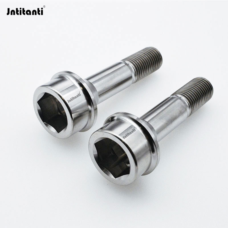 China factory 10.9 Grade High Performance Precision Light Weight Beautiful Gr.5 Titanium Alloy Auto Lug Bolts for Ferrari