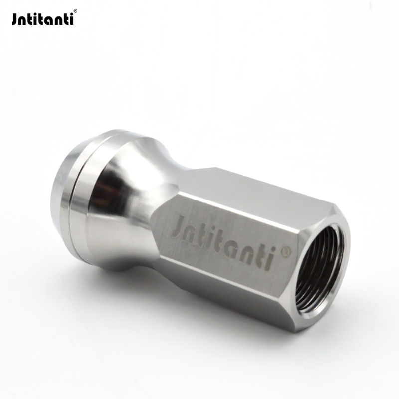 Jntitanti Open End Conical Seat CNC machine Gr.5 titanium Alloy Titanium Automotive Car Wheel Hub Lug Nut Set