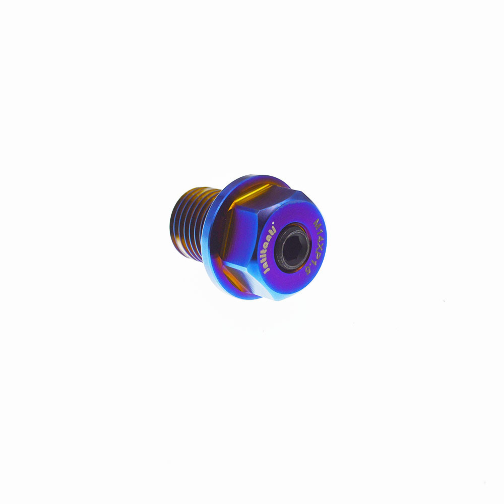 Blue Strong Magnetic Gr.5 Ti--6Al-4V Auto Engine Oil Drain Plug M12*1.5/M12*1.25/M12*1.75M14*1.5/M16*1.5/M18*1.5/M20*1.5/24*1.5