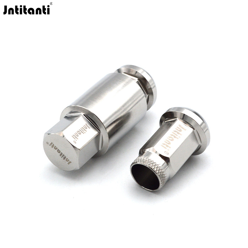 Jntitanti ball seat knurled Gr.5 titanium car wheel lug nuts M12*1.5*35 for Toyoto Mazda Honda Acura Scion Lexus Mitsubishi Kia