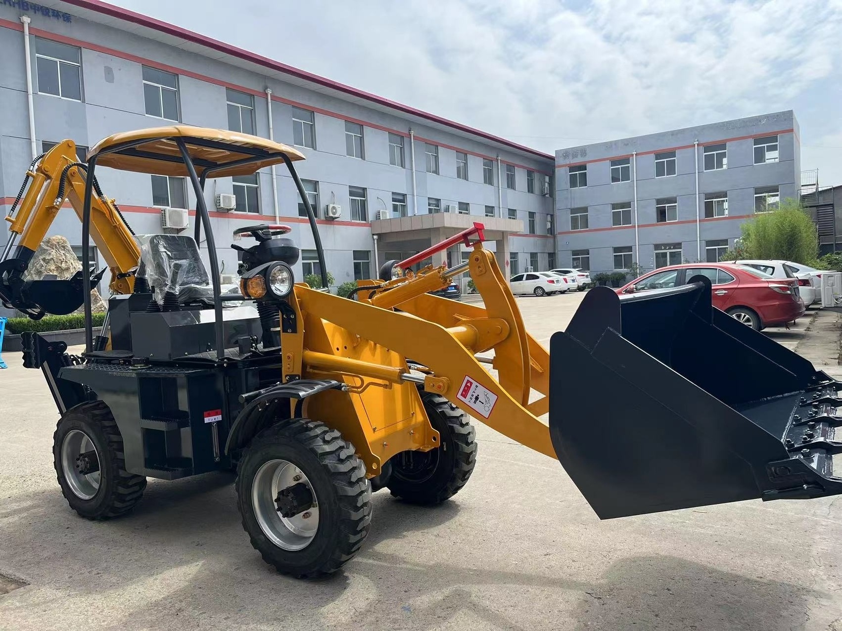 Free Shipping Mini Tractor Backhoe Loader Small Backhoe 4x4 with Attachment Backhoe Automation for Sale