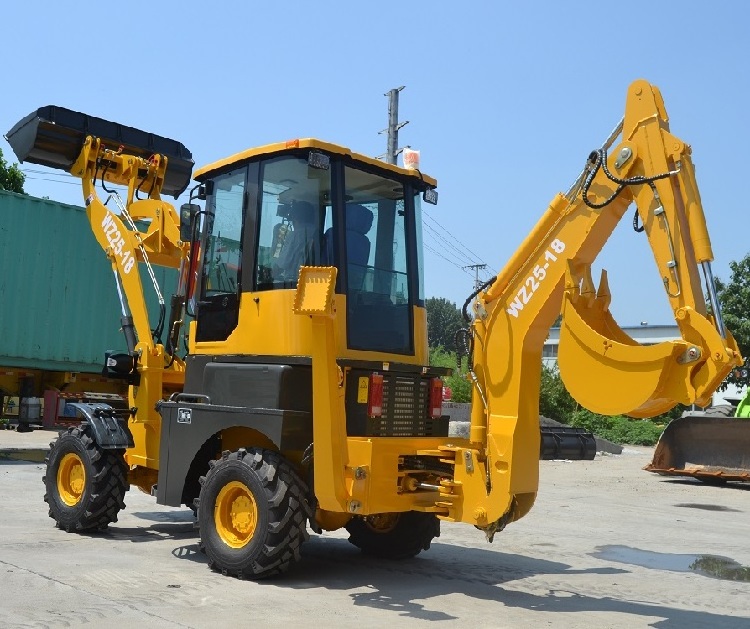 WZ25-18 mini wheel loader with backhoe attachment for sale, small backhoe loader for sale